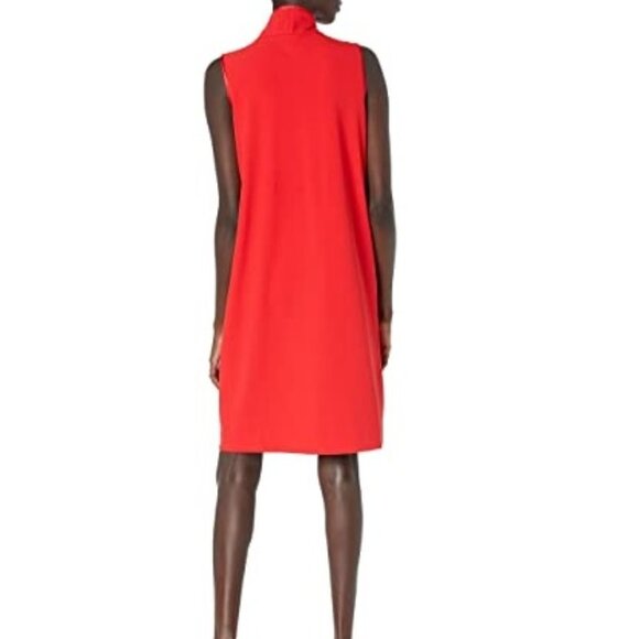 🎁 Anne Klein Cowl Neck Crepe Sheath Dress - Picture 2 of 6